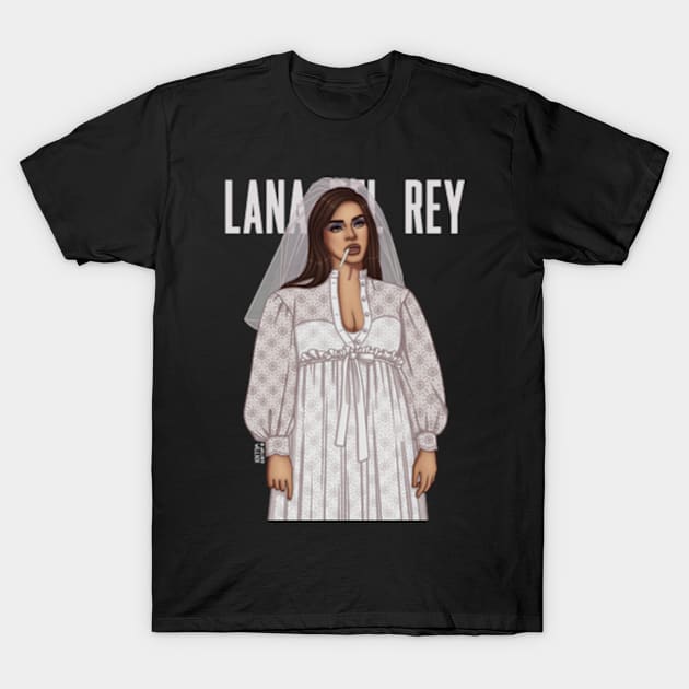 Lana Del Rey aka Honeymoon T-Shirt by wellber